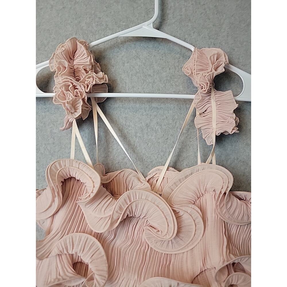 Intimately Free People For The Frill Of It Pink Ruffled Bodysuit Women's XS - Picture 3 of 13